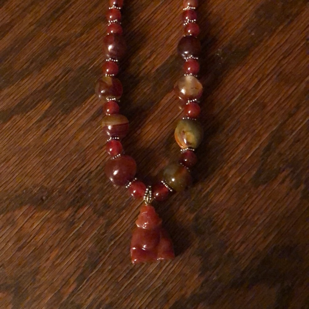 Vintage Carnelian Buddha!